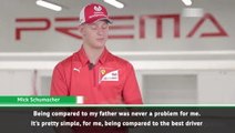 Mick Schumacher 'honoured' to be compared to his father Michael