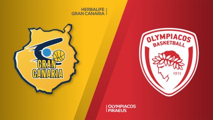 Herbalife Gran Canaria - Olympiacos Piraeus Highlights | Turkish Airlines EuroLeague RS Round 28