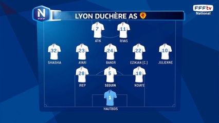 Compositions des deux équipes