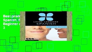 Best product  Living Language Spanish, Essential Edition: Beginner course, including coursebook, 3