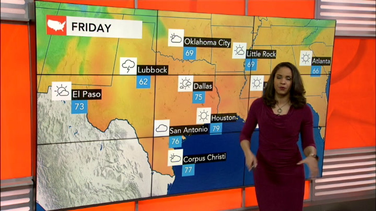 Gusty thunderstorms to target South Central states