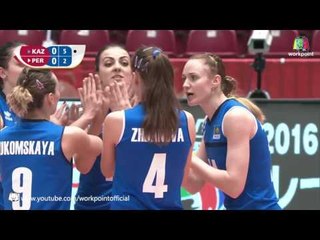 การแข่งขัน วอลเลย์บอล โอลิมปิก 2016 | คาซัคสถาน VS เปรู | 17 พ.ค. 59 Full HD
