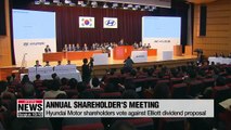 Hyundai Motor shareholders vote against Elliott dividend proposal