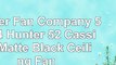 Hunter Fan Company 59264 Hunter 52 Cassius Matte Black Ceiling Fan