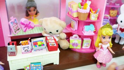 Disney mini Pincess poupée Rue Commerçante de Café de Fantaisie Boutique الأميرة دمية لعبة Brinquedo boneca Princesa