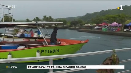 TH : Accueil pluvieux, accueil heureux pour le Gauguin à Vairao