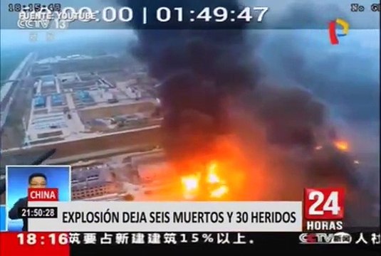 China: explosión en planta de fertilizantes deja 6 muertos y 30 heridos