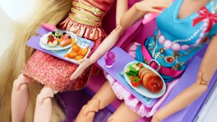Nouvelle Barbie AVION! Barbie Raiponce Avion de voyage de Routine باربي طائرة جديدة Barbie Novo avião