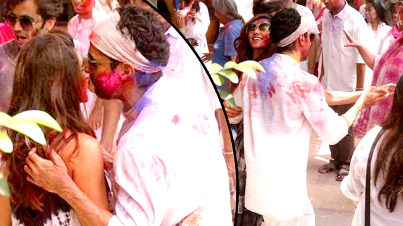 Farhan Akhtar And Shibani Dandekar Dance Together At Shabana Azmi’s Holi Bash