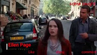 Ellen Page Inception scene caught