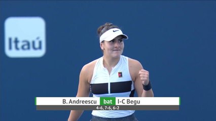 Miami - Andreescu s'est fait peur