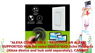 GE Enbrighten ZWave Plus Smart Dimmer Switch Full Dimming inWall Incl White and Lt