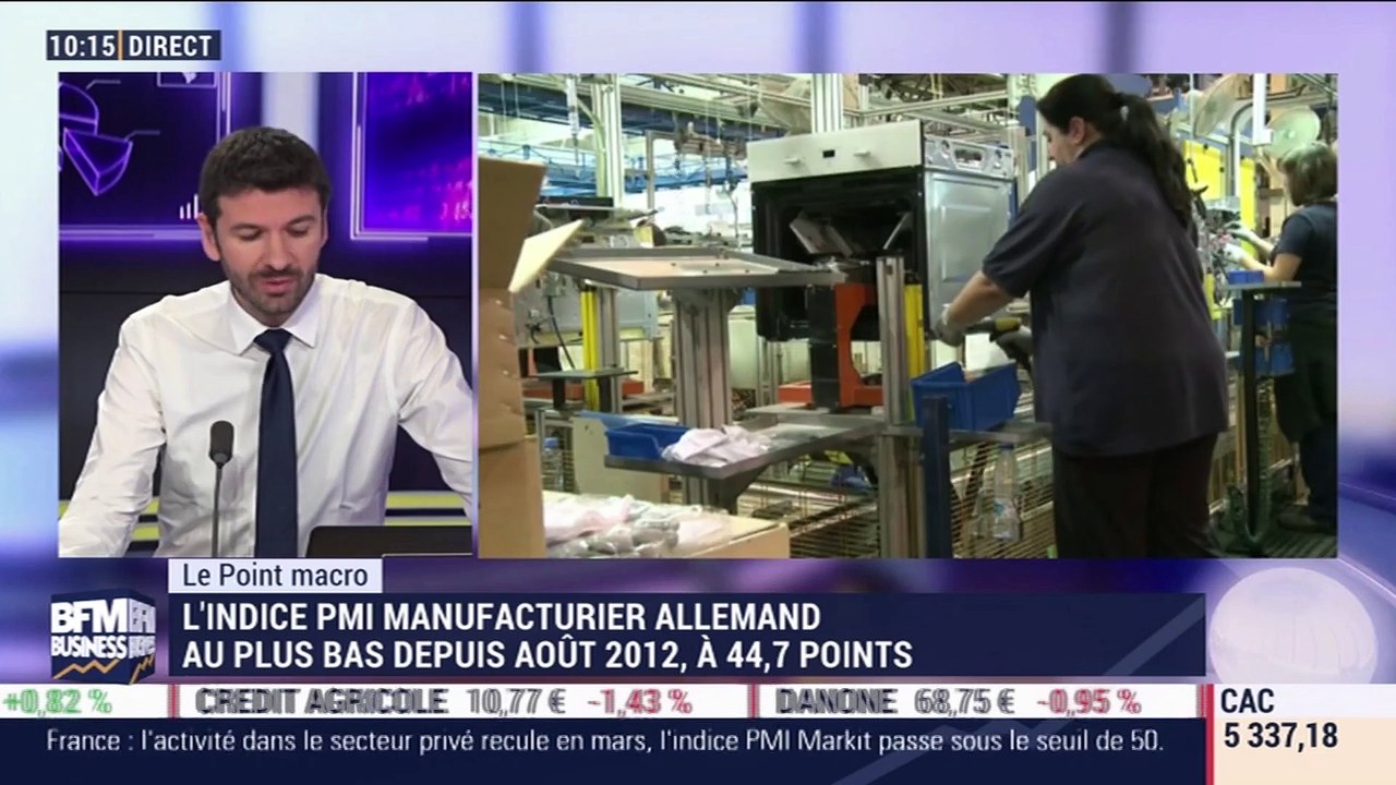 Le point macro: L'indice PMI manufacturier allemand est au plus bas - 22/03