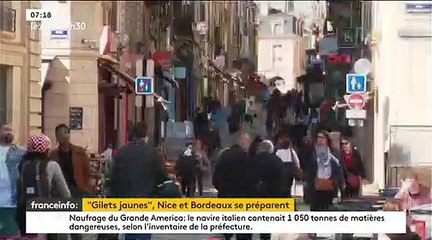 Gilets Jaunes : Ailleurs qu'à Paris, l'inquiétude des commerçants se fait sentir à Bordeaux et Nice à la veille d'une nouvelle mobilisation