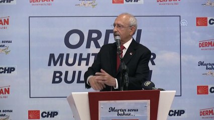 Kılıçdaroğlu : '(Tank palet fabrikası) Katar sözleşmesini iptal et, 50 milyon doları bir hafta içerisinde bulmazsam ben siyaseti bırakacağım' - ORDU