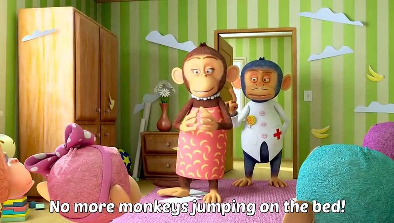 Monkey jumping on the bed toy sale