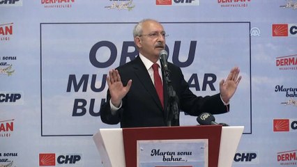 Kılıçdaroğlu : 'Bir tane EYT'li gider de onlara oy verirse benim iki elim iki yakanızda olur' - ORDU