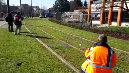 Extension de la ligne E du tram à la Robertsau: premiers tests