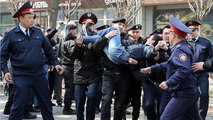 پلیس معترضان خیابانی در قزاقستان را بازداشت کرد