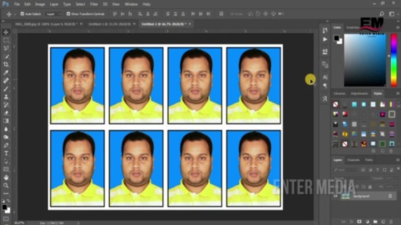 How to make Passport size photo in Photoshop | Photoshop in Nepali 2019