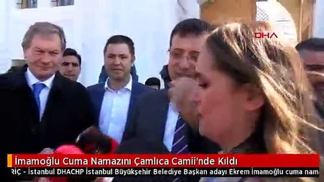 İmamoğlu Cuma Namazını Çamlıca Camii'nde Kıldı
