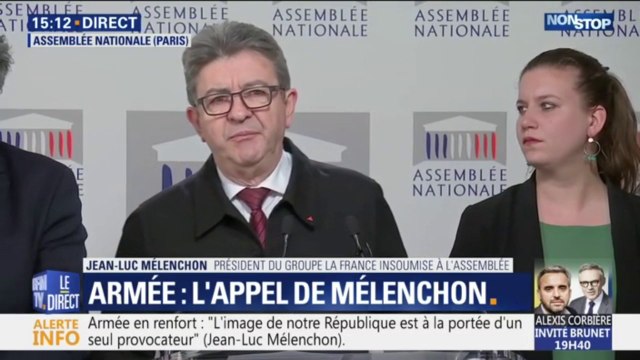 Qu'ils ne tirent pas : Jean-Luc Mélenchon (LFI) appelle les militaires Sentinelles à la désescalade
