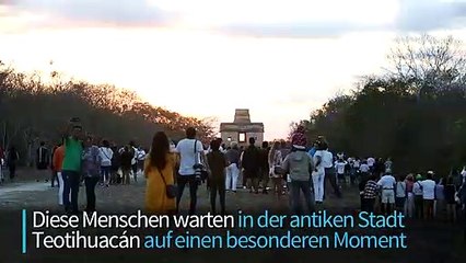 Tausende feiern Frühling in Antiken-Stadt Teotihuacán