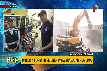 La Victoria: Muñoz y Forsyth inauguran obras de rehabilitación en av. Manco Cápac