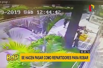 Delincuentes se hacen pasar como repartidores para robar