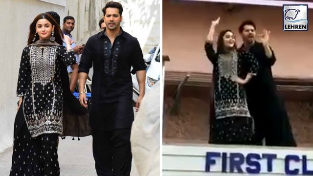 Kalank: Alia Bhatt & Varun Dhawan Climb Up The Walls Of Gaiety GalaxyTo Promote Their Movie