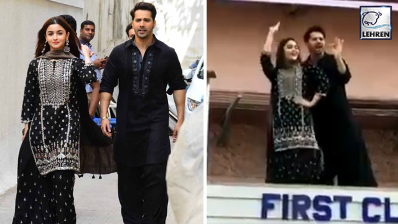 Kalank: Alia Bhatt & Varun Dhawan Climb Up The Walls Of Gaiety GalaxyTo Promote Their Movie