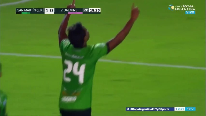 Gol de Osorio – San Martín de San Juan 1 - 0 Villa Dálmine –  Copa Argentina 2019