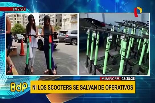Miraflores: incautan más de 100 scooters por obstaculizar el libre tránsito