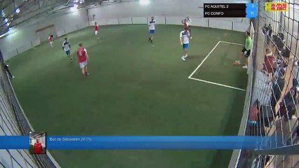 But de Sébastien (0-11) - FC AQUITEL 2 Vs FC CONFO  - 21/03/19 21:00 - LIGUE 4  - Poitiers Game Parc