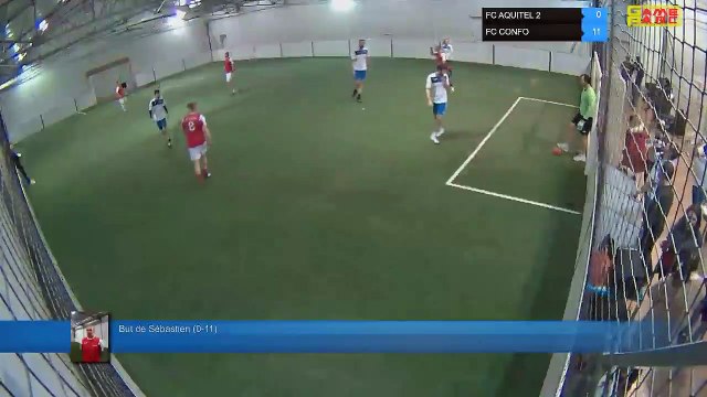 But de Sébastien (0-11) - FC AQUITEL 2 Vs FC CONFO - 21/03/19 21:00 - LIGUE 4 - Poitiers Game Parc
