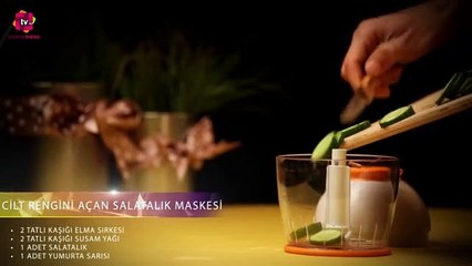 Cilt rengini açan salatalık maskesi