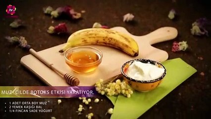 Botoks etkisi yaratan muz maskesi