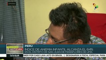 Al menos 2 de cada 3 menores de tres años padecen anemia en Lima