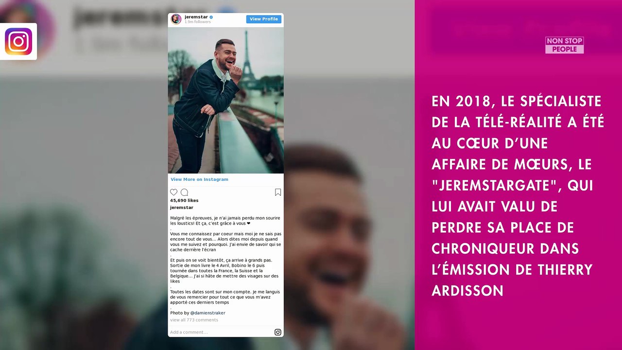 Jeremstar va retrouver Thierry Ardisson dans Les Terriens du dimanche