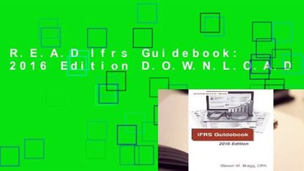 R.E.A.D Ifrs Guidebook: 2016 Edition D.O.W.N.L.O.A.D