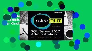 Full E-book  SQL Server 2017 Administration Inside Out  For Kindle