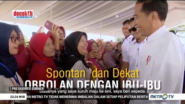 Curahan Hati Ibu-ibu kepada Jokowi