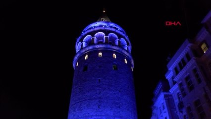 Dünya Su Gününde İstanbul'un Simgeleri Maviye Büründü - 4