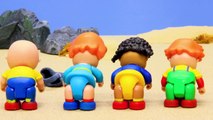 STOP MOTION | Caillou epss - Sand Castle Beach Adventure | Crafty Kids