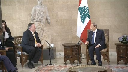 بومبيو يزور بيروت ويتهم حزب الله بزعزعة استقرار لبنان