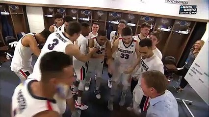 NCAA - La célébration poirier du coach de Gonzaga