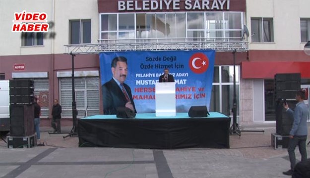 (24 Mart 2019) FELAHİYE BAĞIMSIZ BAŞKAN ADAYI MİHMAT MİTİNG DÜZENLEYİP PROJELERİNİ AÇIKLADI