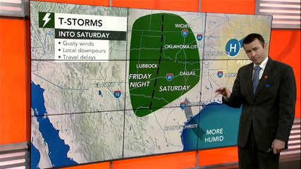 Locally severe storms to rumble across southern Plains