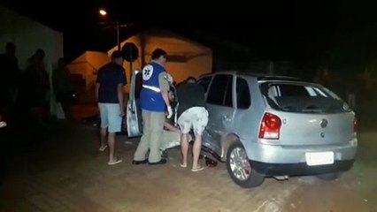 Gestante fica ferida após colisão no Bairro Tarumã