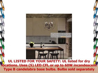 Kira Home Orbits II Large 24 5Light Modern SphereOrb Chandelier Bronze